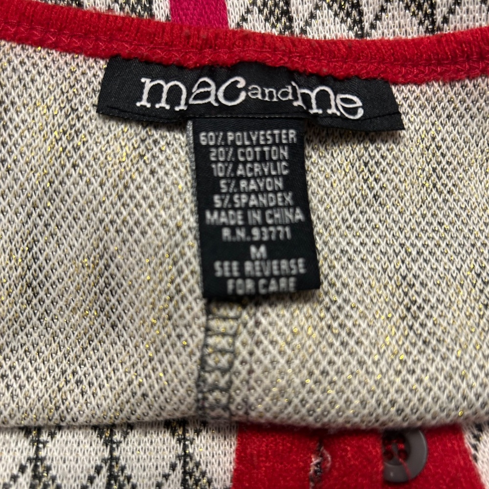 Mac And Me Button Up Jacket, Size M - image 7